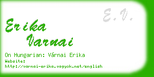 erika varnai business card